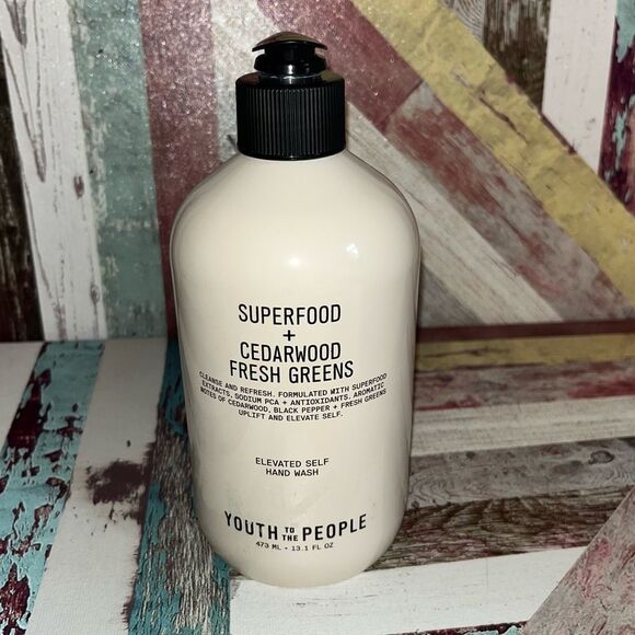Youth To The People Superfood Antioxidant Hand Soap NEW Kale + GreenTea 13.1 Oz - Picture 1 of 3